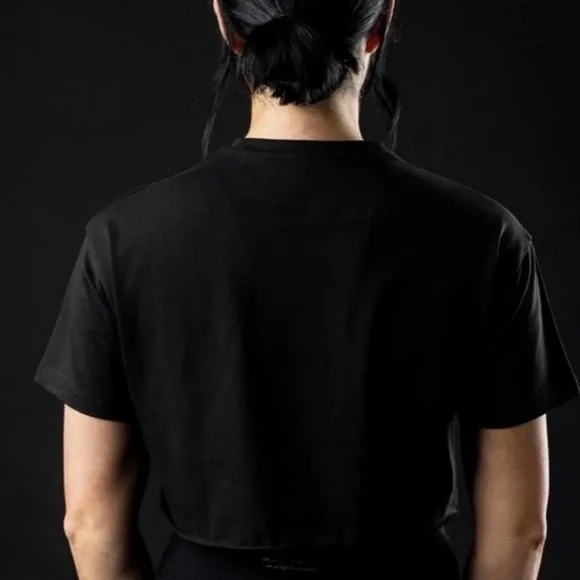 Alphalete PBNS Athletic Black Crop Top Small - Picture 2 of 8